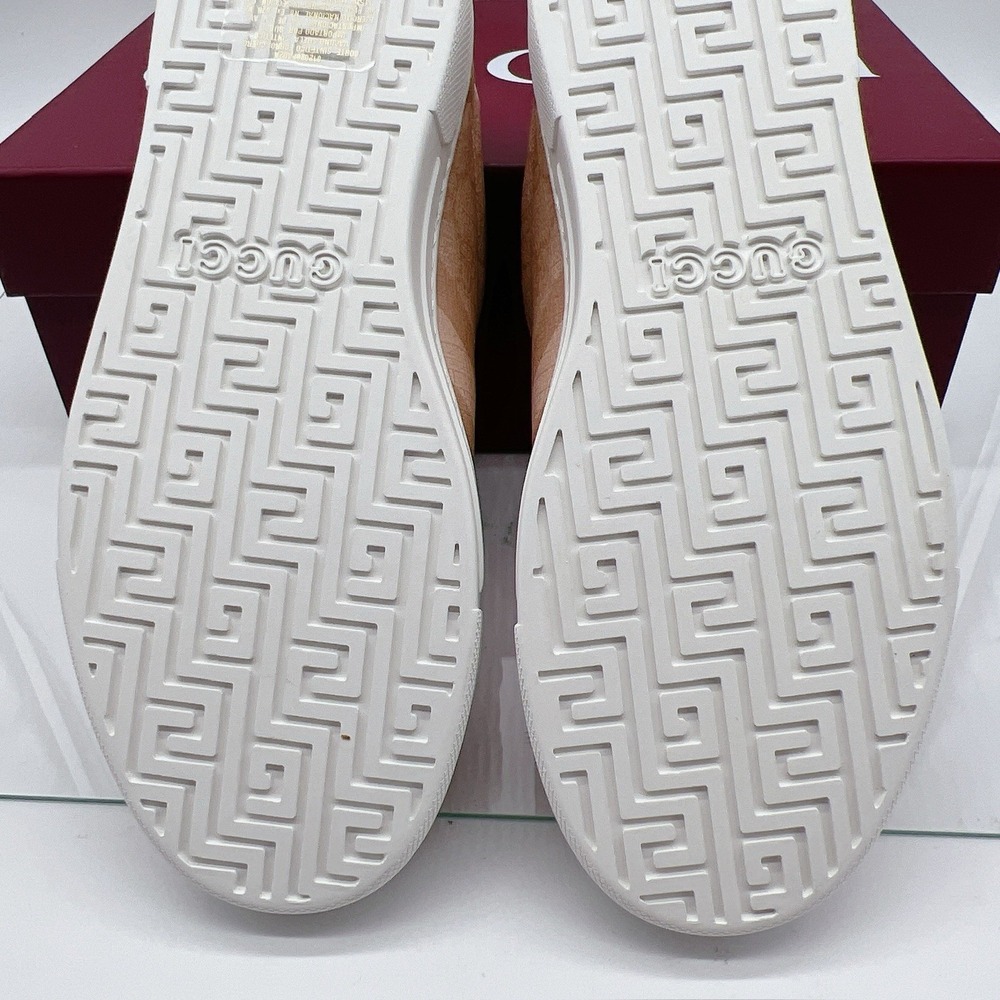 GUCCI Women's Pink GG Supreme Ace Tonal Web Sneakers 812026 EU 36.5 US 6.5 - NEW - Picture 10 of 14